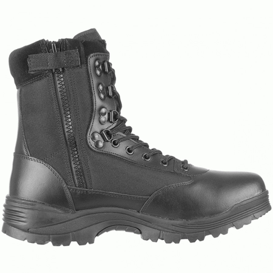 MIL-TEC BLACK TACTICAL BOOTS 12822102 YKK ZIPPER - Image 2