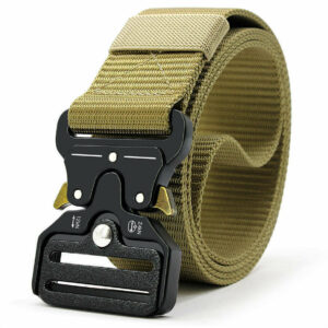 Military Belt Quick Release Strap 120cm. beige 38mm